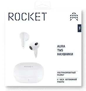 Беспроводные наушники Rocket Aura white-3