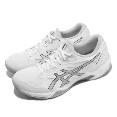Женские кроссовки Asics GEL-Rocket 11 White Pure Silver для волейбола и бадминтона 1072A093-101 195930464468 (белый, lpn23500557)