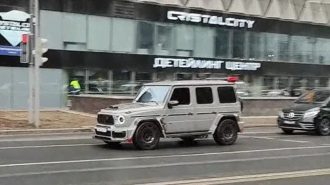Будни в центре Москвы - BRABUS G900 Rocket, amg GTS>R, gtr R35, Urus & more